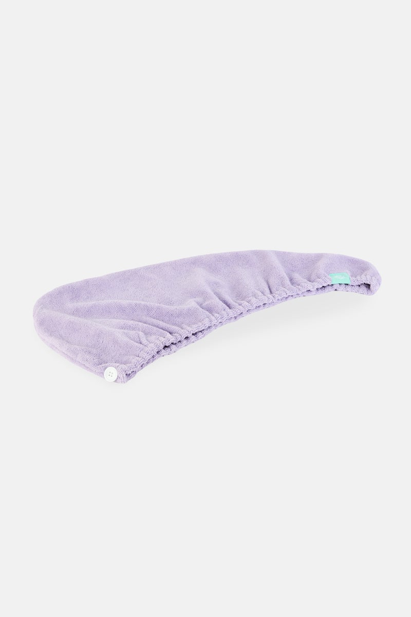 Daily Concepts Daily Hair Towel Wrap Lacy, Lilac - Image 2