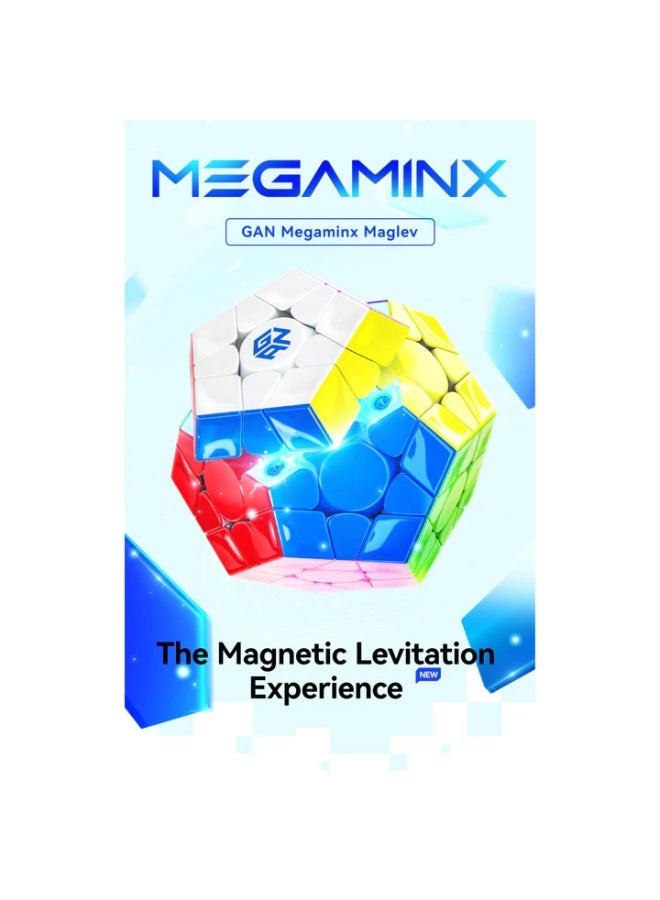 GANCUBE Megaminx V2 Maglev UV Coated Black Magnetic Speedcube - Stickerless Multicolor  - Image 2