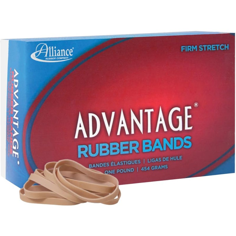 Alliance Rubber Advantage Rubber Bands #64-1 Pound Box 26645, Tan - Image 2