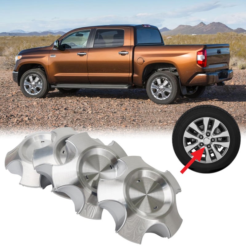 KH866 Wheel Center Hub Cap 42603-0C100 Fit for Toyota Tundra Limited 2009-2017 Sequoia 2008-2017 - 42603 0C010 Cover Rims Parts Accessories, 4Pcs - Image 4