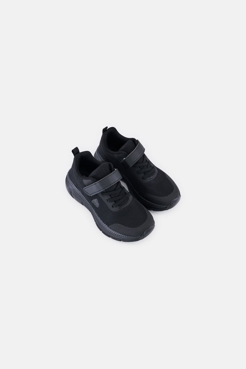 RBX Kids Girls Velcro Closure School Shoes, Black - Image 4