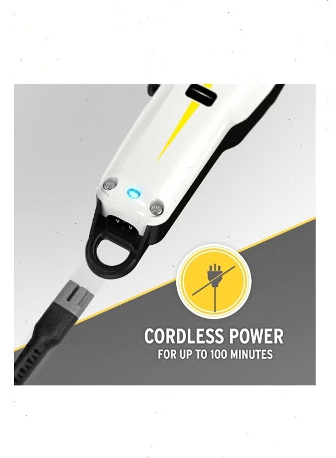 إزالة الشعر - شفرة كهربائية سوبر تايبر لاسلكية باللون الأبيض/الأسود - Image 4