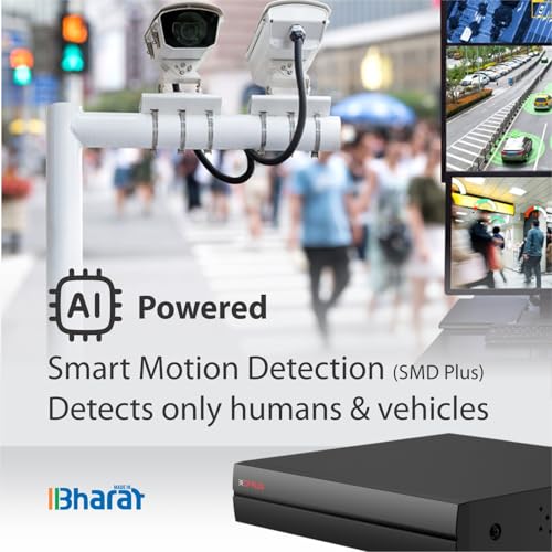 CP PLUS 4 Channel 5M-N DVR | 6MP IP Support | AI-Instastream | 32Mbps Bandwidth | SMD Plus | Dual Output | KVMS Pro Lite | 16TB HDD Support – CP-UVR-0401F1-IC2 - Image 2
