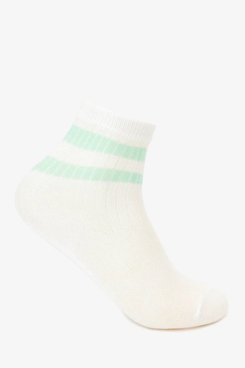 Carina Contrast Stripes Socks - 3 Pairs - Image 2