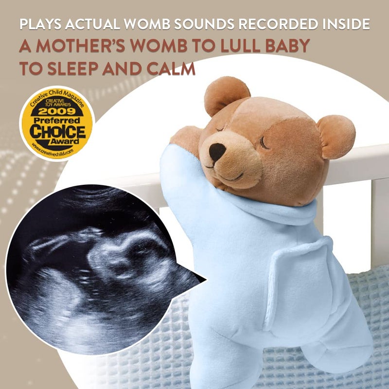 Prince Lionheart Original Slumber Bear with Silkie Blanket - Blue - Image 2