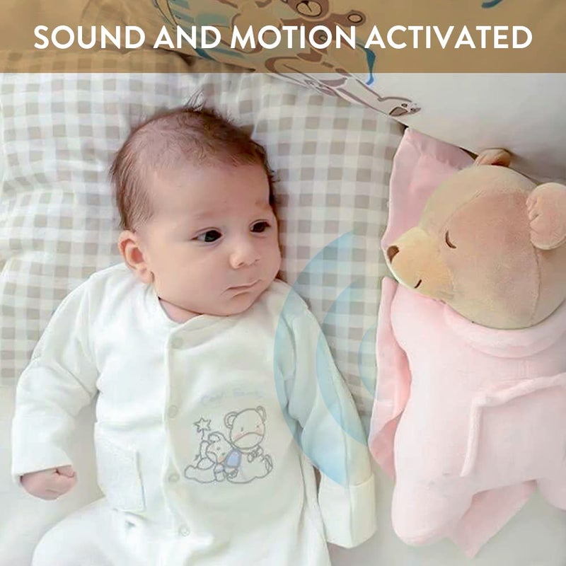 Prince Lionheart Original Slumber Bear with Silkie Blanket - Blue - Image 3