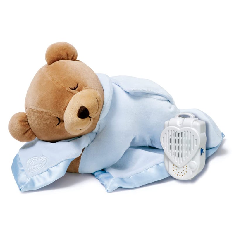 Prince Lionheart Original Slumber Bear with Silkie Blanket - Blue - Image 1