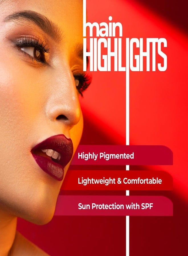 Juice Matte Luxe Lipstick - Vitamin E Enriched, Smudge-Free with Bio Retinol, Moisturizing Lock Technology, SPF 15, Long-Lasting Pack of 2 (Mocha Lust - M02 & Maroon Bliss - M08) - Image 4