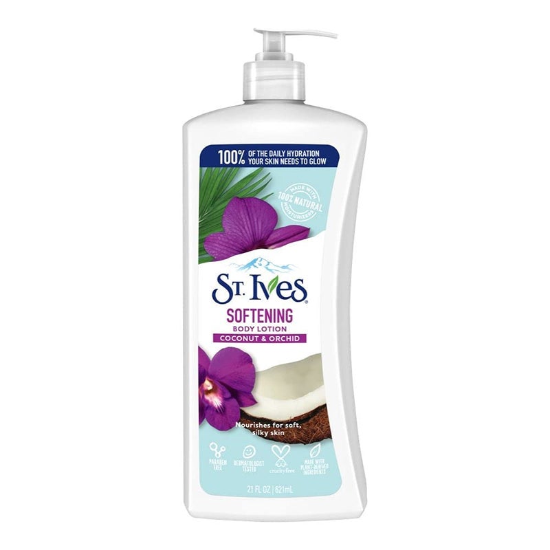 St. Ives Softening Body Lotion Coconut & Orchid Extract 21 oz (Pack of 2) - Image 1