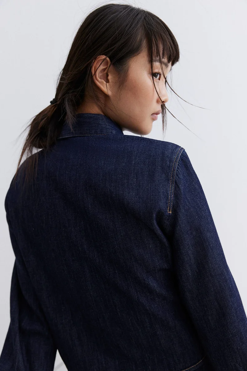 H&M Short denim shirt