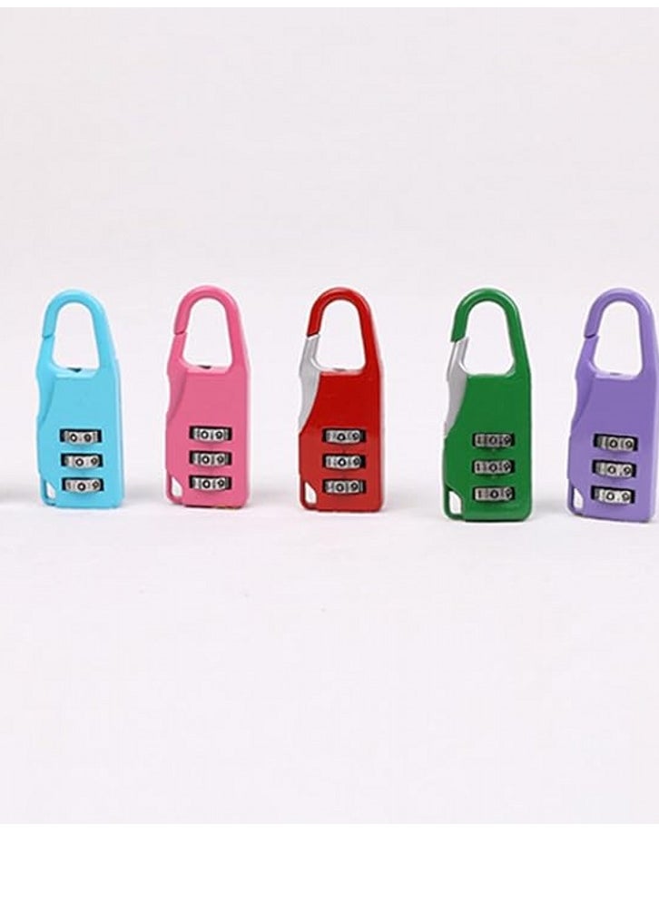 Oasisgalore - 7-Pack Mini Password Lock 3 Digit Number Code Combination Padlocks for Gym and Backpack Padlock - Image 1