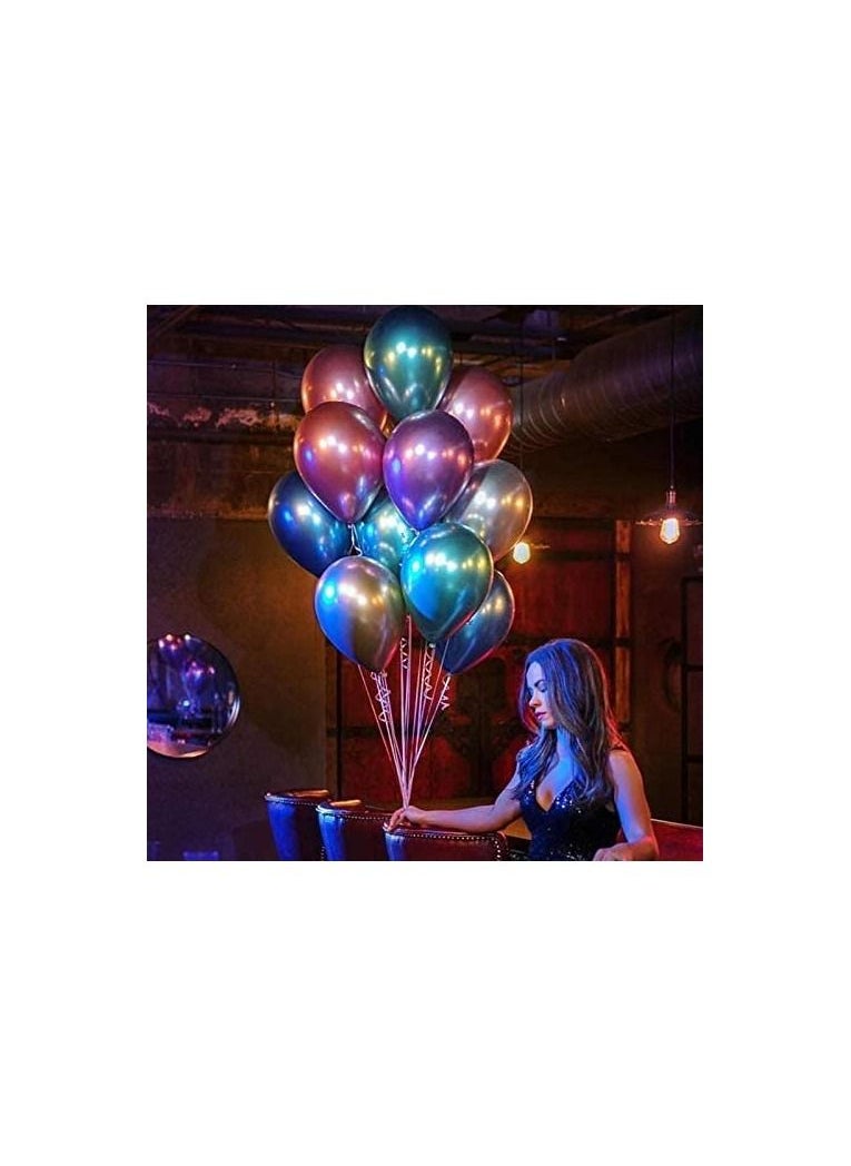 Party with Emma 50pcs/Set Multi Color Foil Balloon Party Supplies Banner Paper Garland For Happy Birthday  - Image 3