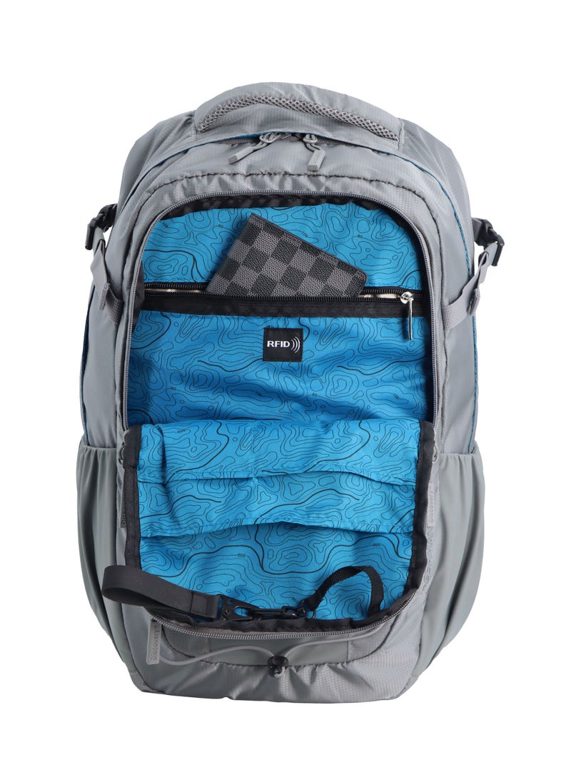 Discovery Outdoor 30L Backpack Grey for Aventure, Durable Lightweight Water Resistant Multi-Compartment Bag for Men Women Hiking Trekking Camping Travel - pzsku/Z2467427D856FC502703DZ/45/_/1721996645/f4594a53-5aff-46de-9405-daf8e1c55141