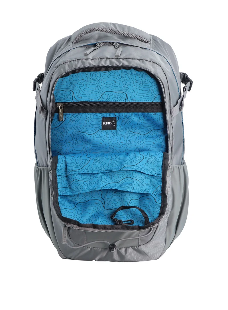 Discovery Grey Discovery Outdoor 30L Backpack Grey for Aventure, Durable Lightweight Water Resistant Multi-Compartment Bag for Men Women Hiking Trekking Camping Travel  | Best Price UAE
