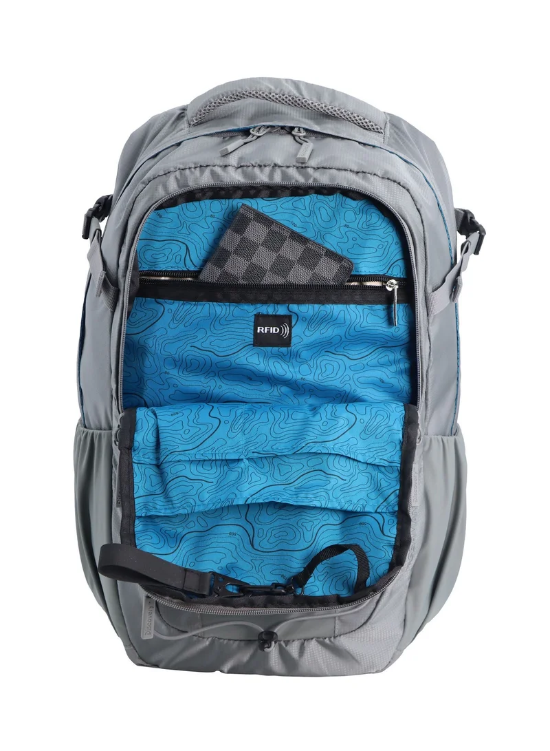 Discovery Grey Discovery Outdoor 30L Backpack Grey for Aventure, Durable Lightweight Water Resistant Multi-Compartment Bag for Men Women Hiking Trekking Camping Travel  | Best Price UAE