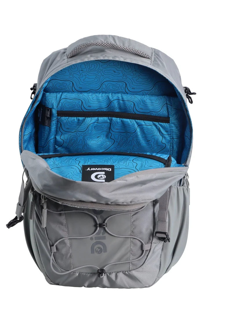 Discovery Grey Discovery Outdoor 30L Backpack Grey for Aventure, Durable Lightweight Water Resistant Multi-Compartment Bag for Men Women Hiking Trekking Camping Travel  | Best Price UAE