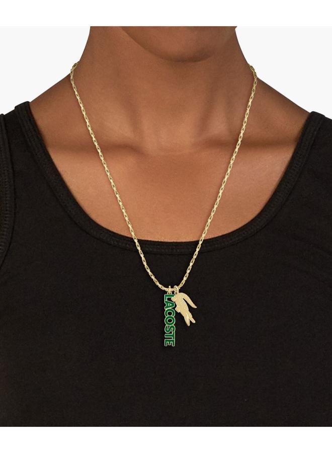 LACOSTE Umpire Collection Pendant Necklace Unisex With Different Charms In Yellow Gold - 2040488 - Image 2