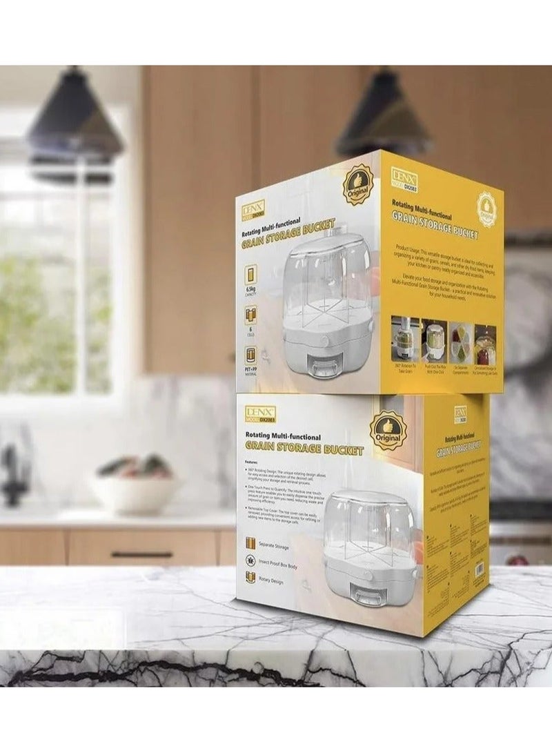 Denx Airtight Grain Storage Bucket – Large Food-Grade Container for Rice, Wheat, Pulses & Dry Goods – Moisture-Proof, Pest-Resistant Bin for Home & Farm Use - Image 1