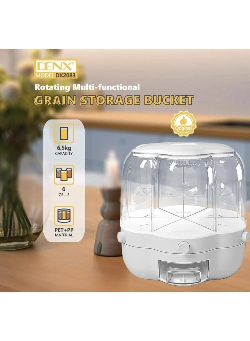 Denx Airtight Grain Storage Bucket – Large Food-Grade Container for Rice, Wheat, Pulses & Dry Goods – Moisture-Proof, Pest-Resistant Bin for Home & Farm Use - Image 2