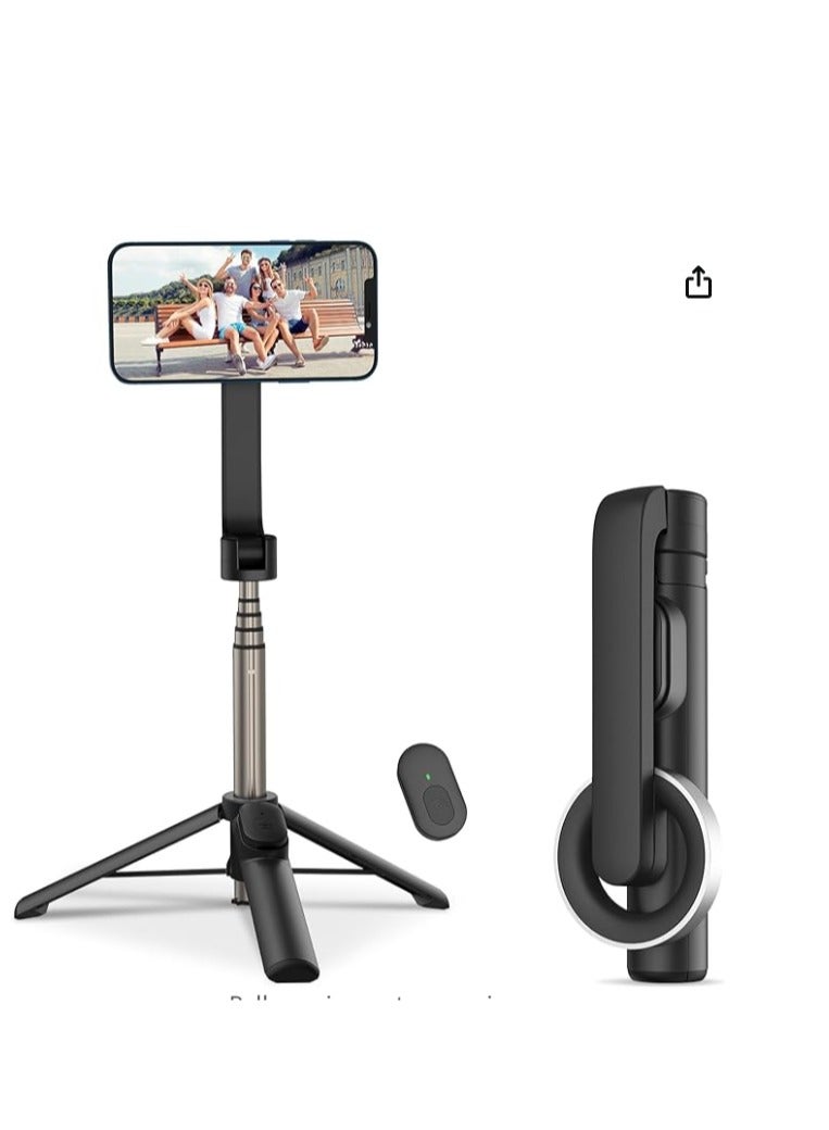 Magnetic Selfie Stick, 29 inch Extendable Cell Phone Tripod Stand with Remote for Vlogging - Image 1
