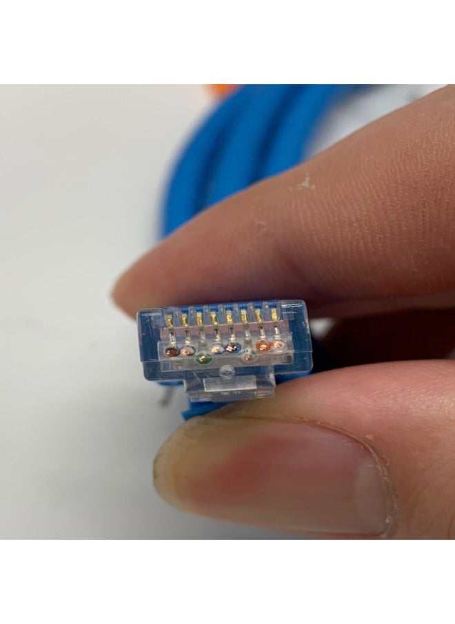Generic Six Types Of Gigabit Network Cable Super 6 Types Of Finished Computer Indoor And Outdoor Network Jumper Broadband Line Finished 1m2m3m5m10m-Color:Blue-Line Length:2 M  - Image 3