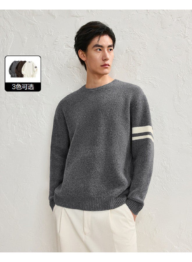 Waxbird Men's Winter Contrast Color Striped Lazy Sweater Men's Sweater - Image 1