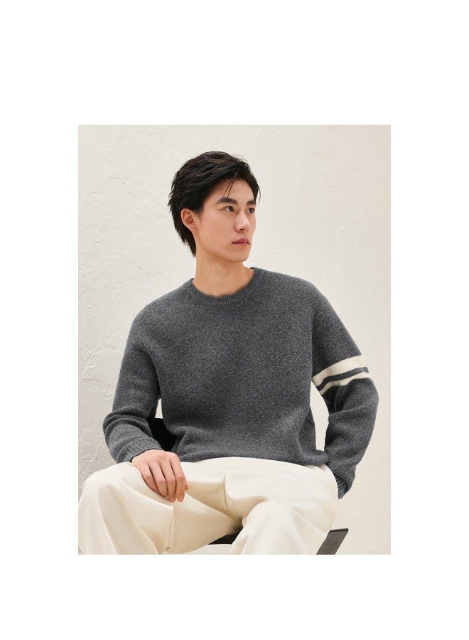Waxbird Men's Winter Contrast Color Striped Lazy Sweater Men's Sweater - Image 5