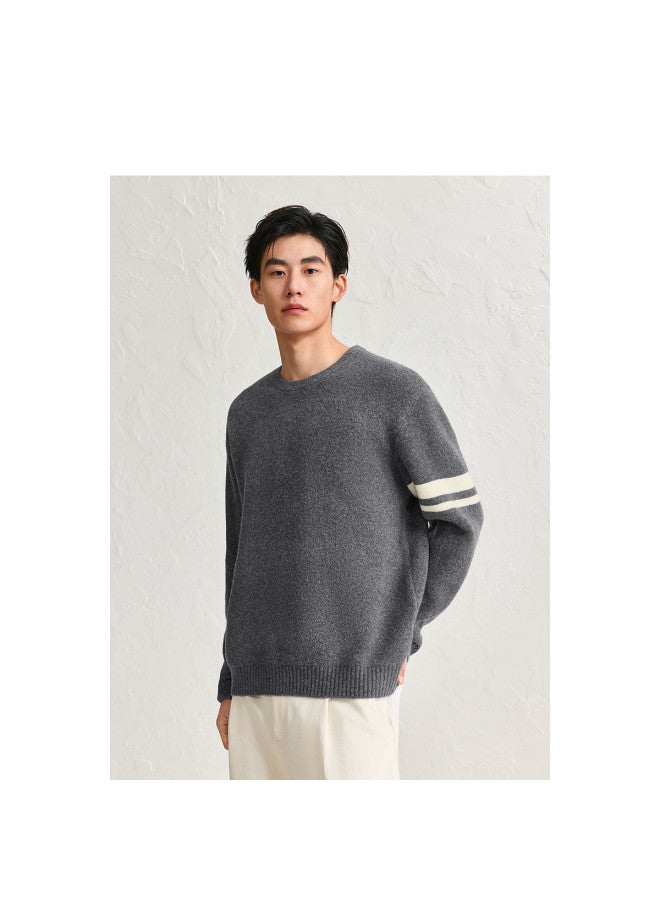 Waxbird Men's Winter Contrast Color Striped Lazy Sweater Men's Sweater - Image 4