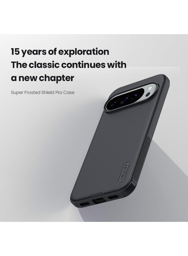 Nillkin Case for Google Pixel 10 Pro 2025 Super Frosted Shield Pro Hard Back Soft Border (PC + TPU) Shock Absorb Cover Raised Bezel Camera Protect PC ASSORTED Color For Google Pixel 10 Pro Black - Image 2
