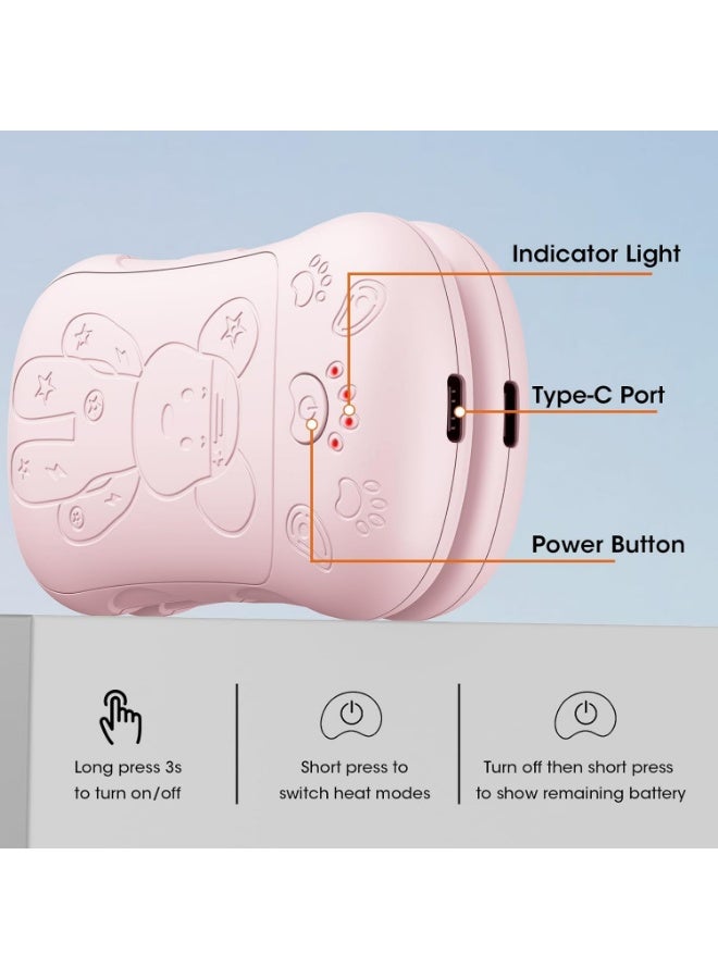 Rechargeable Hand Warmers, 2 in 1 Electric Hand Warmer, 6000mAh Portable Pocket Warmers Dual-Sided Safe Heating, Electronic Winter Gifts for Men Women Kids, Golf, Outdoors - Image 5