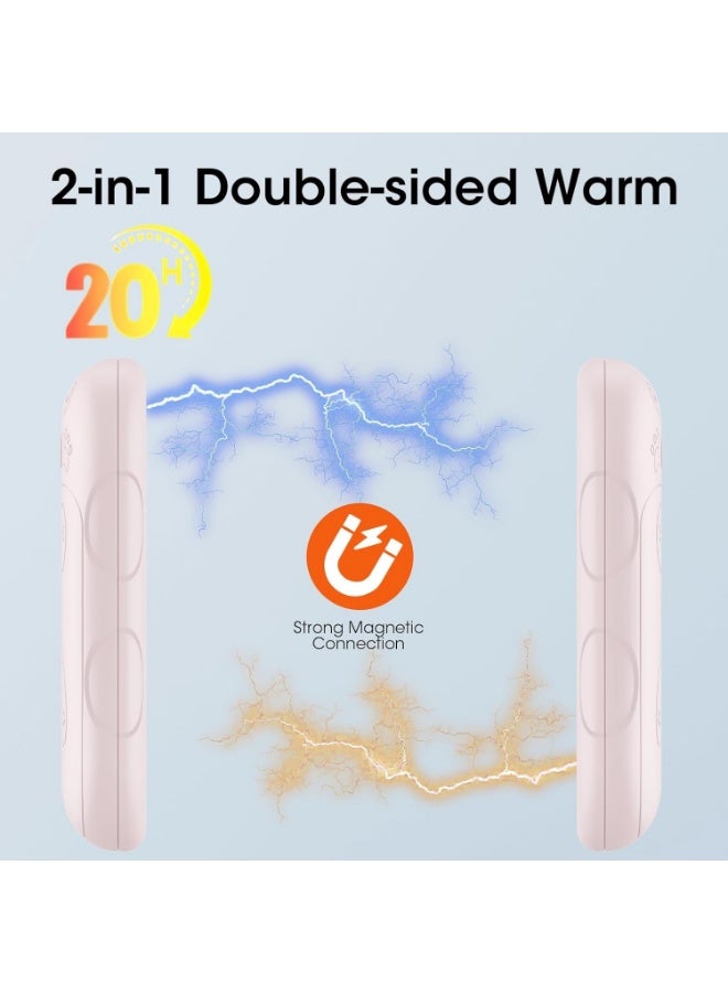 Rechargeable Hand Warmers, 2 in 1 Electric Hand Warmer, 6000mAh Portable Pocket Warmers Dual-Sided Safe Heating, Electronic Winter Gifts for Men Women Kids, Golf, Outdoors - Image 3