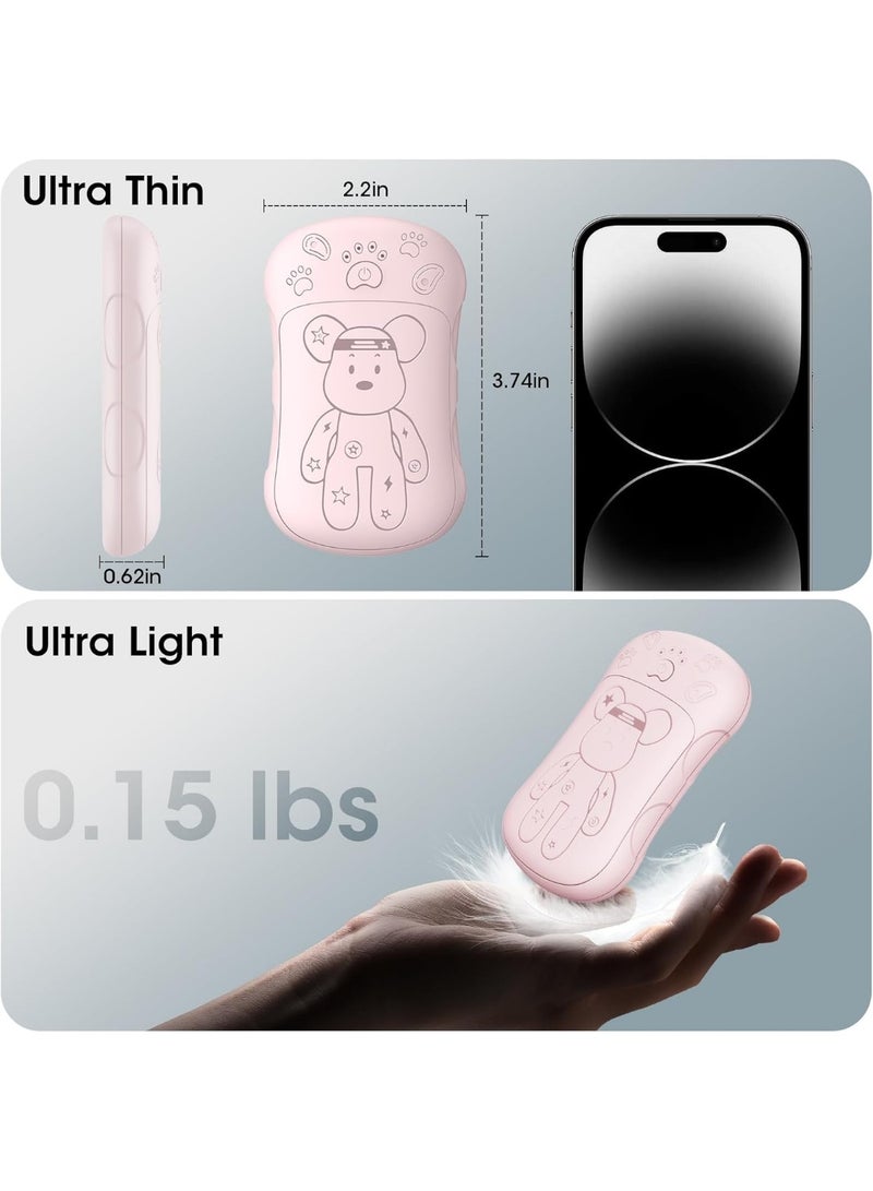 Rechargeable Hand Warmers, 2 in 1 Electric Hand Warmer, 6000mAh Portable Pocket Warmers Dual-Sided Safe Heating, Electronic Winter Gifts for Men Women Kids, Golf, Outdoors - Image 4