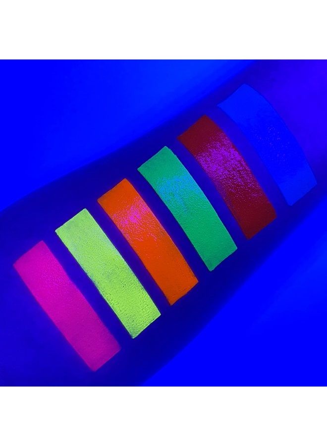 UV Glow قلم طلاء نيون UV / قلم وجه وجسم - منتج أصلي وحقيقي يتلألأ تحت الأضواء السوداء! (مجموعة من 6) - Image 3