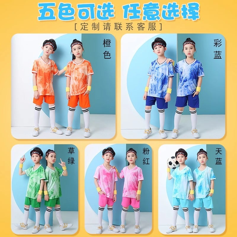 Children'S Football Training Clothes Kindergarten Baby Basketball Game Team Uniform Children'S Day Performance Sports Meeting Class Uniform Short-Sleeved - Image 4