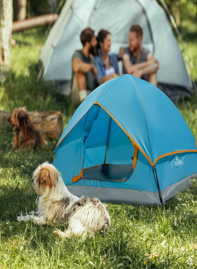ASFANES Outdoor Waterproof Pet Camping Tent, Cave Bed for Indoor Cats and Small Dogs, Portable Cat House Dog House, 21.6x21.6x14.9'', Blue, S. - Image 4