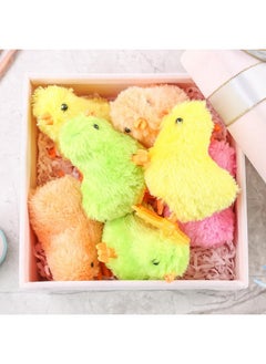 3 otters 12Pcs Wind Up Chick Toys, Colorful Wind-Up Jumping Cute Chicken Plush Chicks Toys For Kids Goodie Bags Treasure Chest Party Favors Gifts  - Image 5