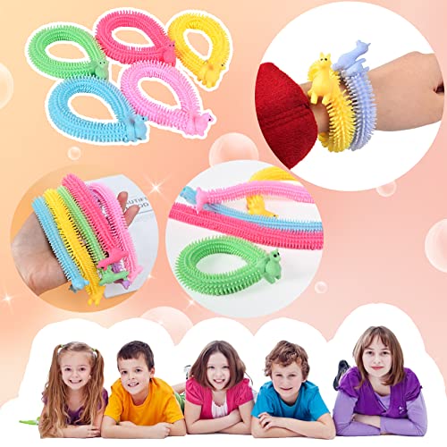 Juuxncgv 18Pack Stretchy Fidget Toy,Upgraded Sensory String,Colorful Stretchy Strings Fidget Toy for Kids,Adults,Autism,Stress Relief,Strengthen Arms,Build Resistance,Calm and Relax Present - Image 4