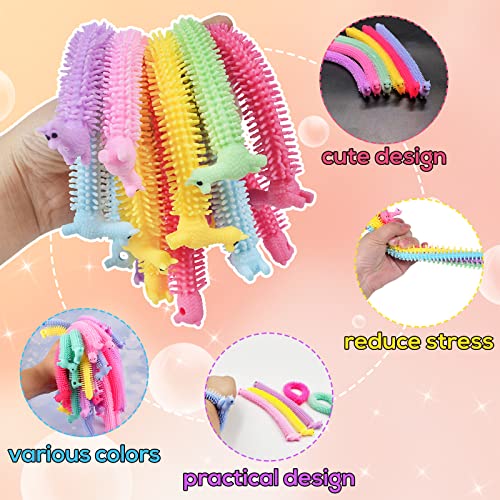 Juuxncgv 18Pack Stretchy Fidget Toy,Upgraded Sensory String,Colorful Stretchy Strings Fidget Toy for Kids,Adults,Autism,Stress Relief,Strengthen Arms,Build Resistance,Calm and Relax Present - Image 3