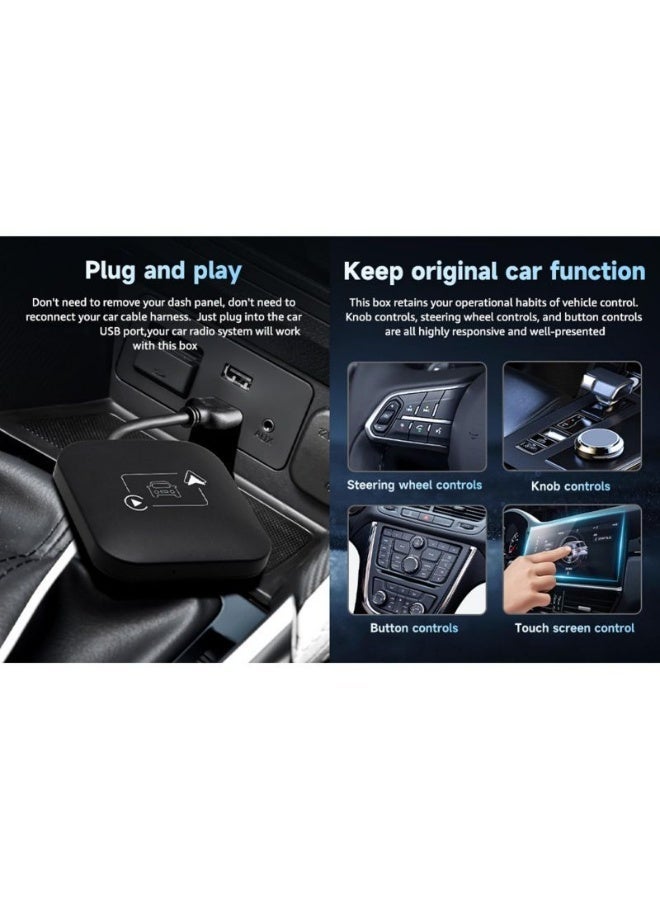 Wireless CarPlay and Android Auto Adapter for Cars – Wireless CarPlay Adapter – Bluetooth 5.0 and WiFi 5G - Image 2