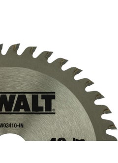 DEWALT DEWALT DW03410 110mm 40T TCT Circular Saw Blade for cutting MDF Plywood and Laminated Wood  - Image 4
