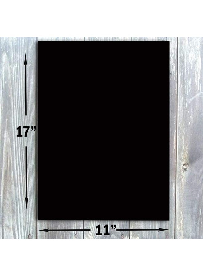 هاميلكو ورق بطاقات أسود مقاس 11X17 بوزن 80 رطل، 25 حزمة - Image 3