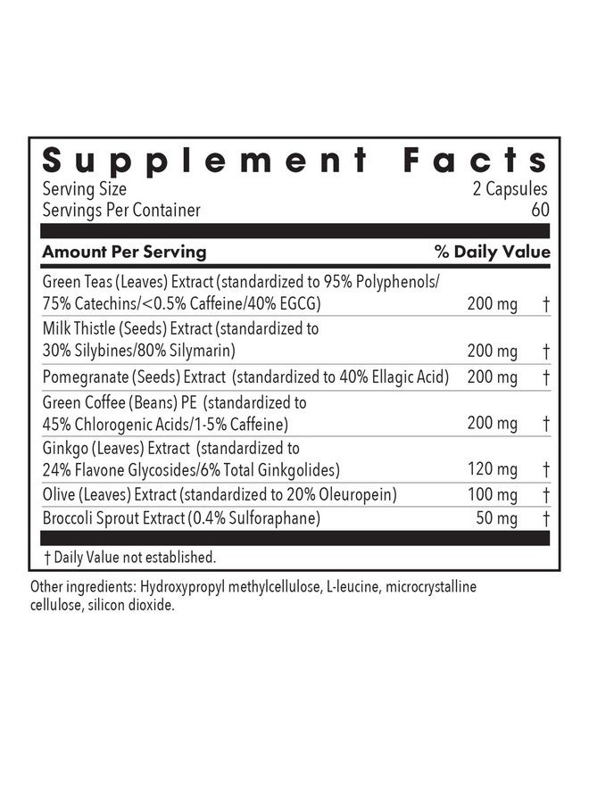 Allergy Research Group Nrf2 Renew Supplement - Nrf2 Activator, Pure Sulforaphane, Natural Green Tea Extract, Organic Vegetarian Capsules - 120 Count - Image 3