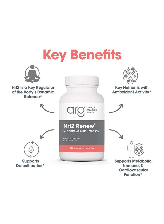 Allergy Research Group Nrf2 Renew Supplement - Nrf2 Activator, Pure Sulforaphane, Natural Green Tea Extract, Organic Vegetarian Capsules - 120 Count - Image 4