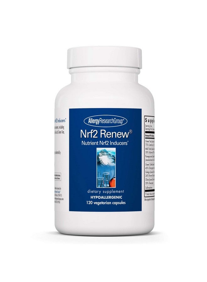 Allergy Research Group Nrf2 Renew Supplement - Nrf2 Activator, Pure Sulforaphane, Natural Green Tea Extract, Organic Vegetarian Capsules - 120 Count - Image 1