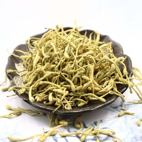 FullChea - 100% Pure Natural Dried Honeysuckle - Jin Yin Hua Honeysuckle Tea - Premium Flower Herbal Tea - 1.58oz/45g - Image 2