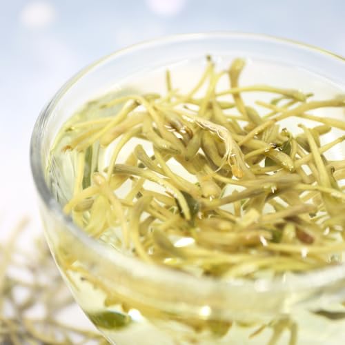 FullChea - 100% Pure Natural Dried Honeysuckle - Jin Yin Hua Honeysuckle Tea - Premium Flower Herbal Tea - 1.58oz/45g - Image 5