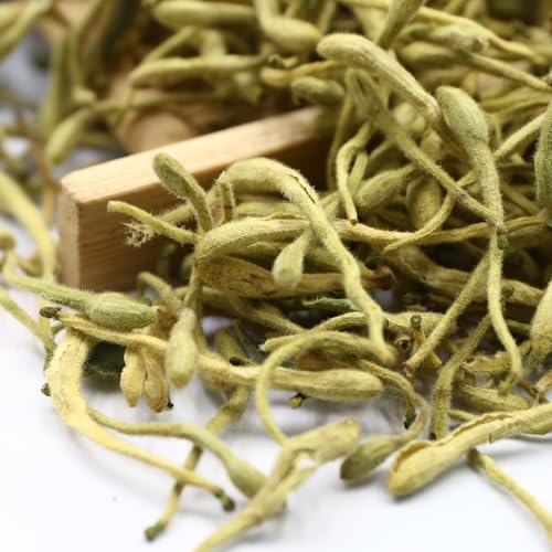 FullChea - 100% Pure Natural Dried Honeysuckle - Jin Yin Hua Honeysuckle Tea - Premium Flower Herbal Tea - 1.58oz/45g - Image 3