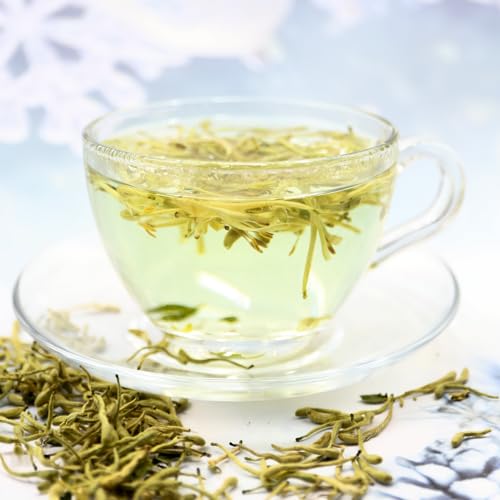FullChea - 100% Pure Natural Dried Honeysuckle - Jin Yin Hua Honeysuckle Tea - Premium Flower Herbal Tea - 1.58oz/45g - Image 4