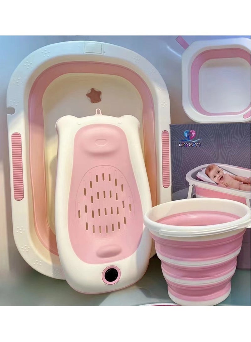 5-Piece Anti-Slip Foldable Baby Bathtub - Image 2
