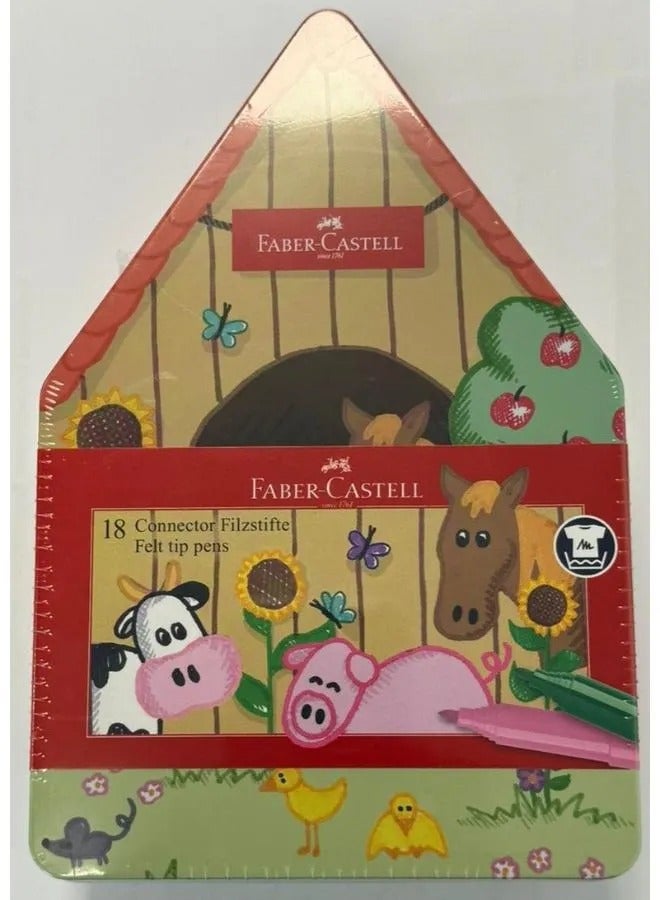 أقلام ماركر تلوين- كونيكتور - Farm House حبة 18